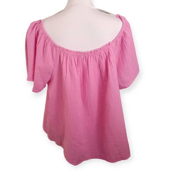 TIME & TRU PINK BLOUSE SZ.22 EUC - Picture 3 of 6